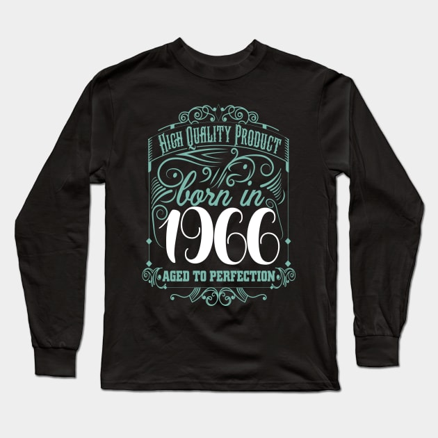 High Quality Born In 1966 Long Sleeve T-Shirt by Diannas